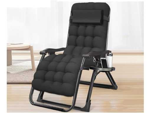 Adjustable recliner with cushion and cup holders