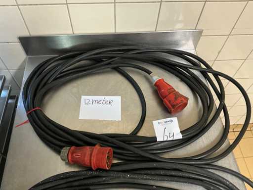 Krachtstroomverlengkabel 16Amp