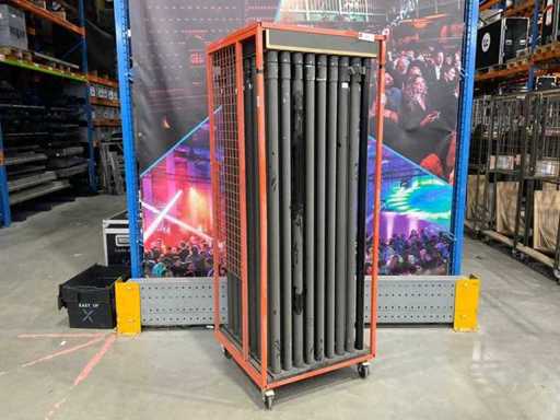 Wentex Pipe & Drape staander met trolley (72x)