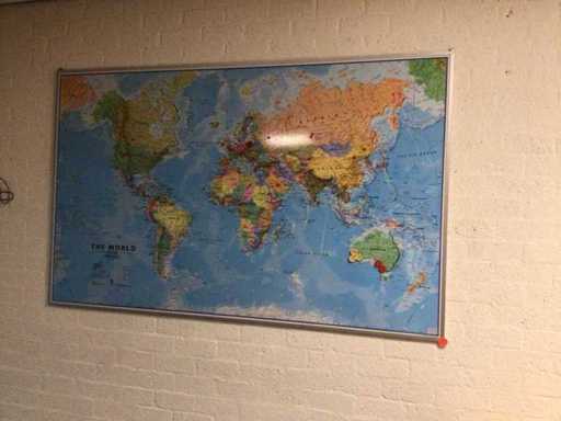 Whiteboards and map