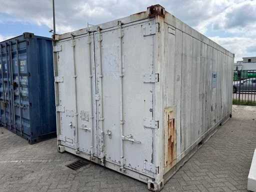 Container - 20 ft Geïsoleerde Opslagcontainer / Reefer Body - Wit - Shipping Container