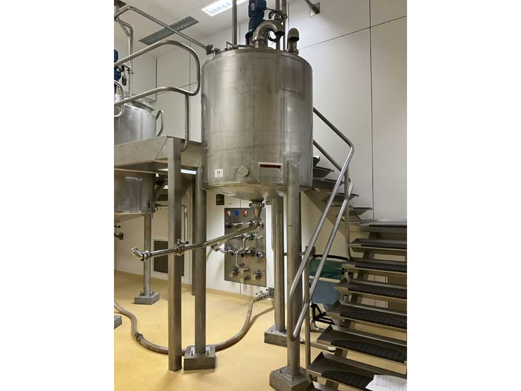 Stainless steel mixing kettle 1000 liters capacity SIERSEMA FT-T03