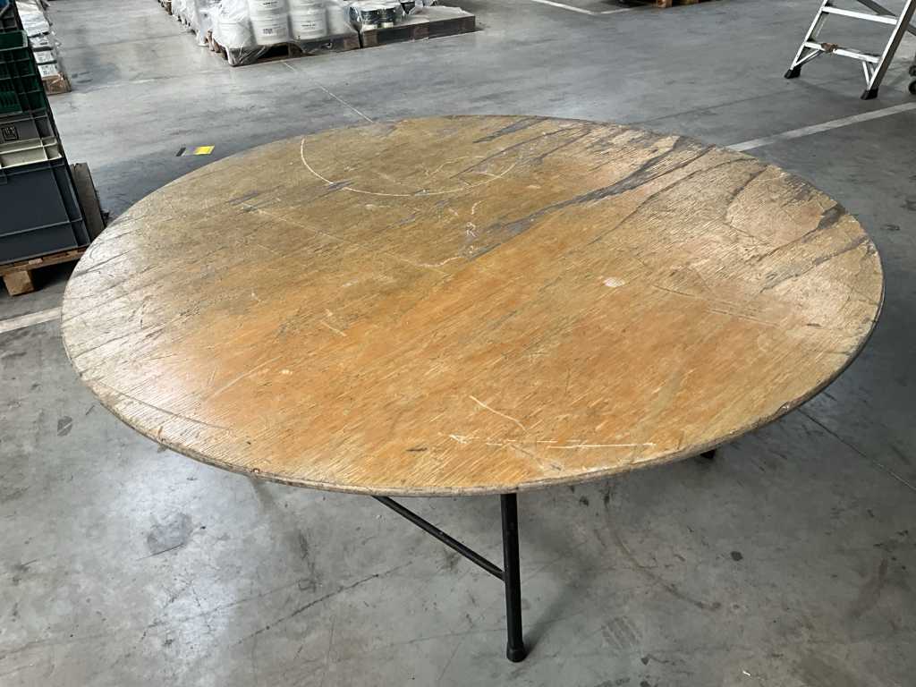 5 tables pliantes en bois