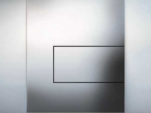 TECE Square Control Panel Urinal chrome