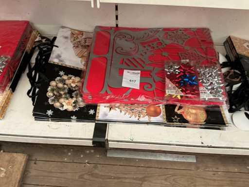 Party Weihnachten, Tragetaschen+Dekoration.