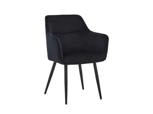 Colenis - City Eetkamerstoel - set van 50 - Zwart - Fluweel - Velvet - Industrieel - Stoel - Design - Armleuningen