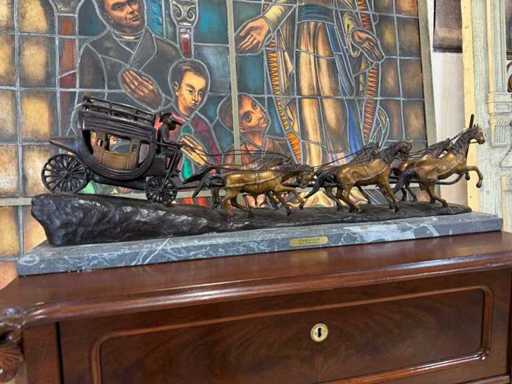 Bronzeskulptur im C.M. Russel-Stil