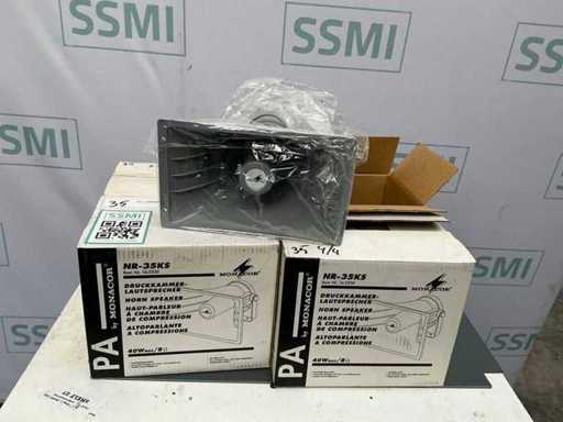 PA-by Monacor - NR-35KS - Hoornluidspreker (4x)