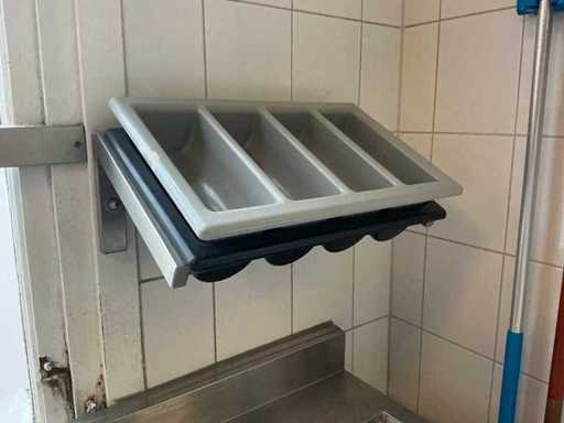 Stainless steel cutlery tray holder