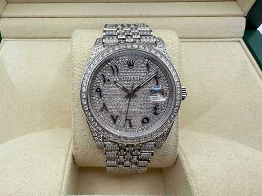 Rolex Datejust 41 | 126300 | Arabă | Complet "ICED" cu diamante naturale | Jubilee