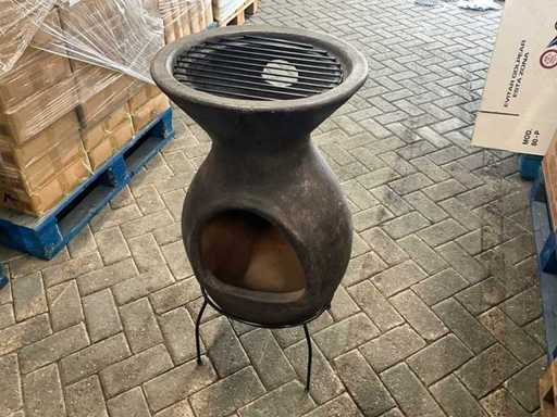 Mexican garden fireplace