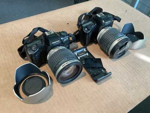 Pentax MZ-10 Fotocamera set in tas