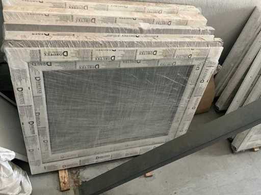 Drutex Systal Plastikowe okno z izolacyjnym szkłem 1000x800x70mm (4x)