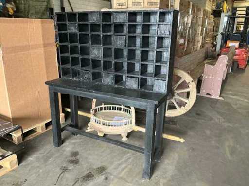 Old India Post Cabinet 54 Fächer