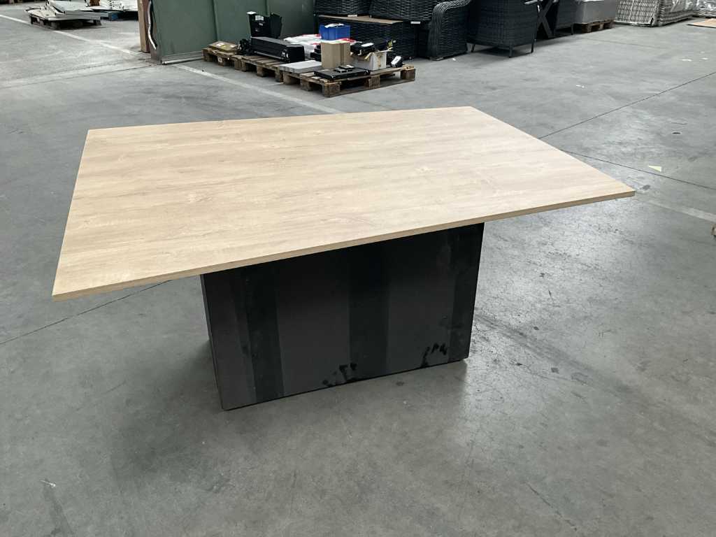 9 plateaux de table en bois avec pied de table