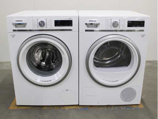 Siemens iQ700 iSensoric sensoFresh System extraKlasse Wasmachine & Siemens iQ700 iSensoric selfCleaning condenser extraKlasse Wasdroger
