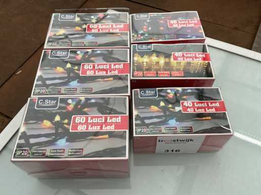 C.Star. Schutzart IP20. Weihnachten LED-Beleuchtung. (5-fach)