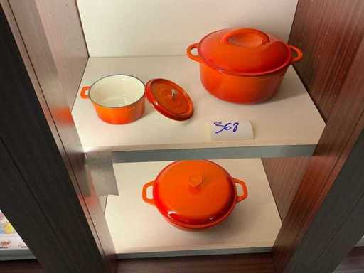 GSW Cast Iron Cooking Pot (3x)