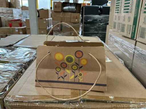 Partij Bags Kraft El Paraiso Yellow 22x11x13cm (2880x)