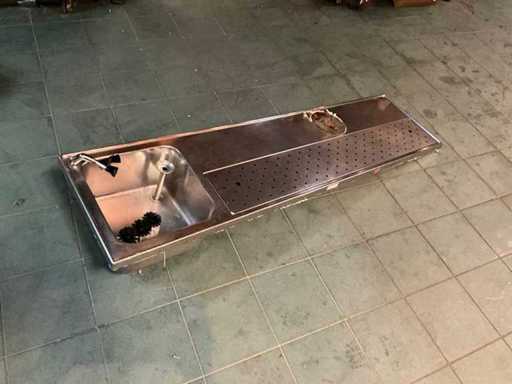 Stainless steel bar top