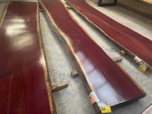 Purple Heart tafel 4000x650x65mm