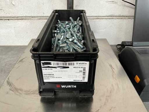 Würth 12.28 kg Zeskant tapbout M10x50 in stapelbare bak