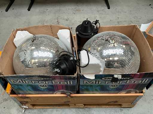 Boule disco Showtec 50 (2x)