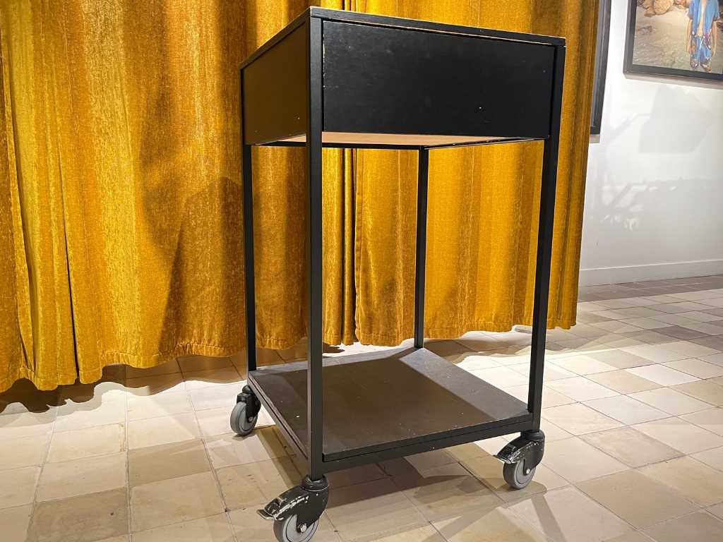 Mobile writing desk with drawer