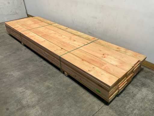 Tavola Douglas con scavatura a V piallata 410x23,5x3,8 cm (20x)