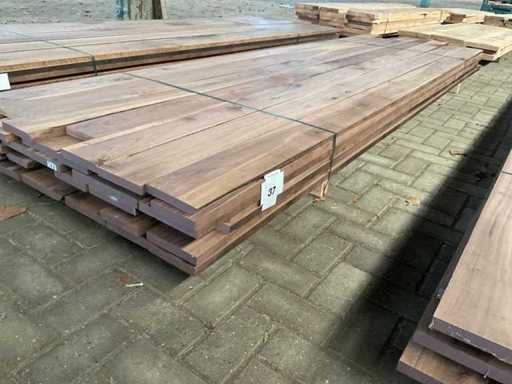 Amerikaans Noten planken voorgeschaafd op 23 mm ca. 0,6 m³