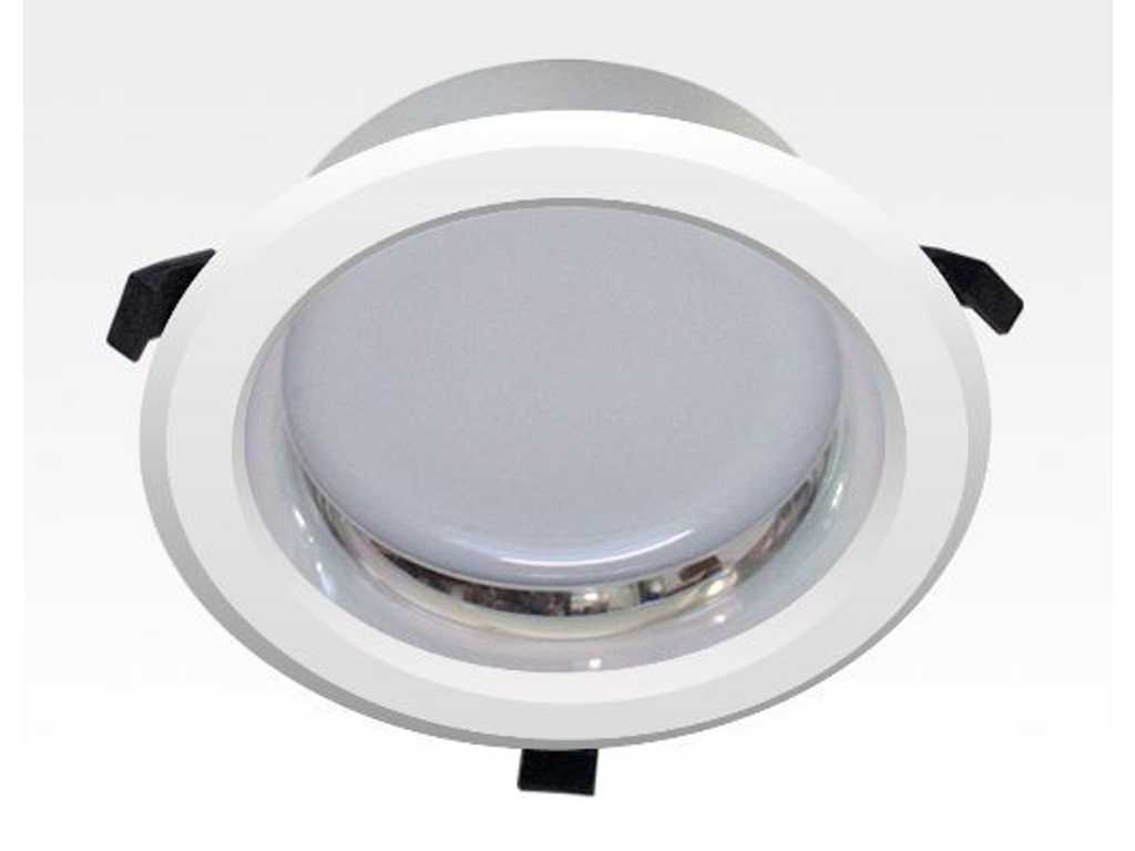 Pakket van 3 - 15W LED Inbouwspot Wit Rond Warm Wit/2800-3000K 1100lm 230VAC IP44 120 Graden Verlichting Wandlamp Plafondlamp Binnenverlichting Inbouwlicht Kantoor Licht Pad Verlichting Gangpad Verlichting