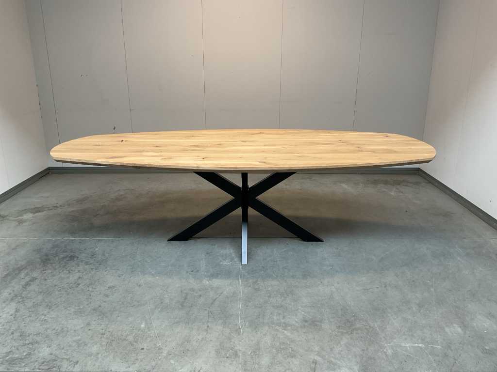 Table à manger ovale danoise 260 cm