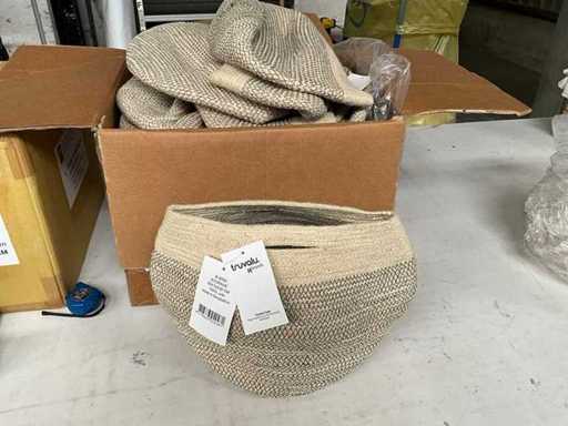 Fair Trade jute bag crème 20 x 15 x 30 cm (23x)