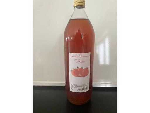 Appel-aardbeiensap 1 L - 26/12 - Zacht (100x)