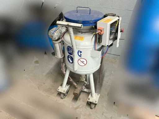 Industrial blasting pot / mobile sandblasting plant – 50 liters