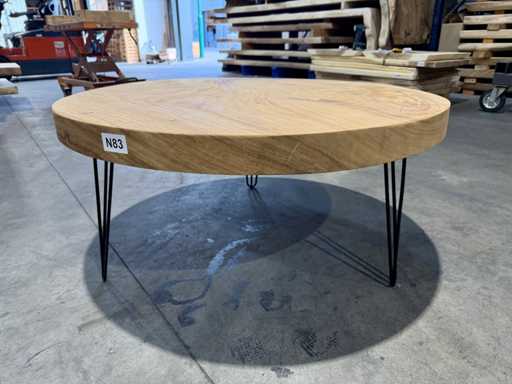 Table basse ronde 110 cm.