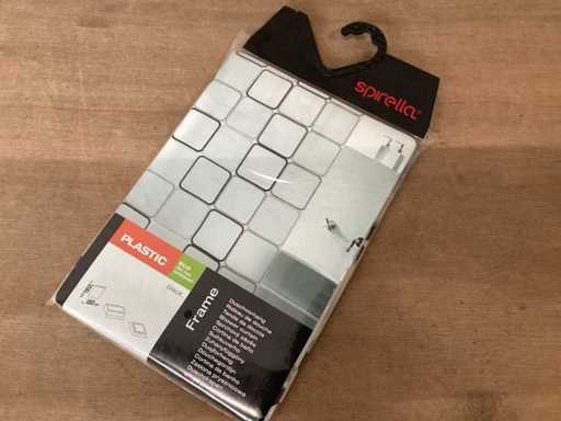 Zasłona prysznicowa Spirella Frame 180x200 cm (23x)