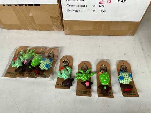 Fair Trade handgemaakte sleutelhanger cactus (440x)