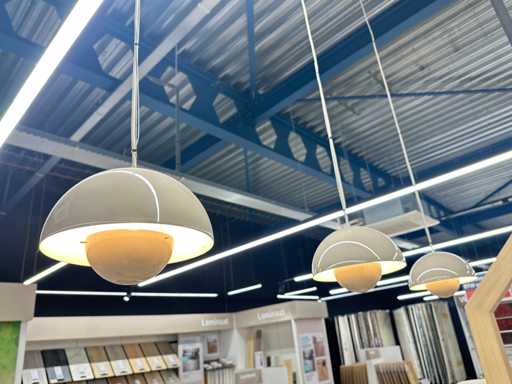 Vernon Panton - Vaso di fiori VP1 - Lampada a sospensione (3x)