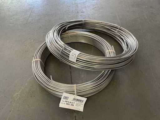 OBO Bettermann RD 8-ALU-T aluminium ronde draad (2x)