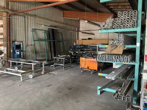 Charge von Aluminium- und Stahlmaterial
