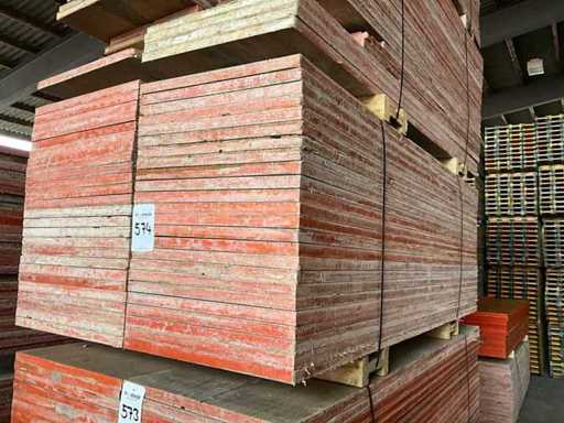 Bunch bekistingspanelen