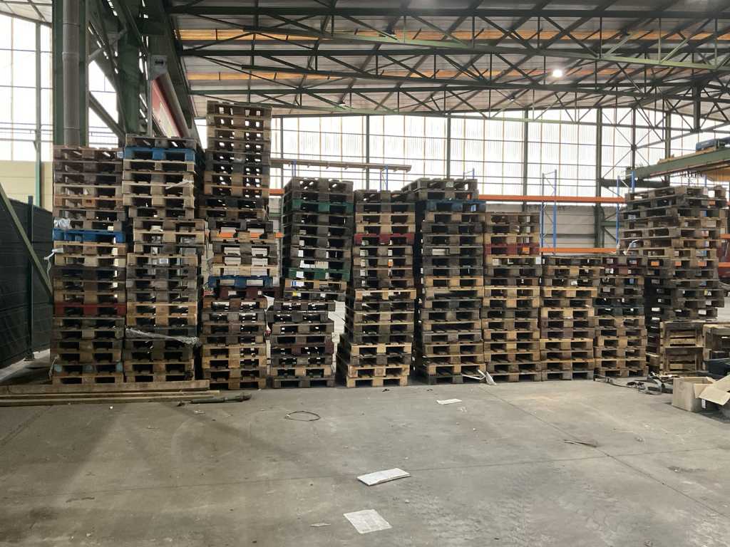 Large Batch of Wooden Euro Pallets