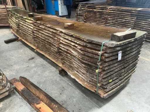 Sawn Oak tree trunk 1,584 m3