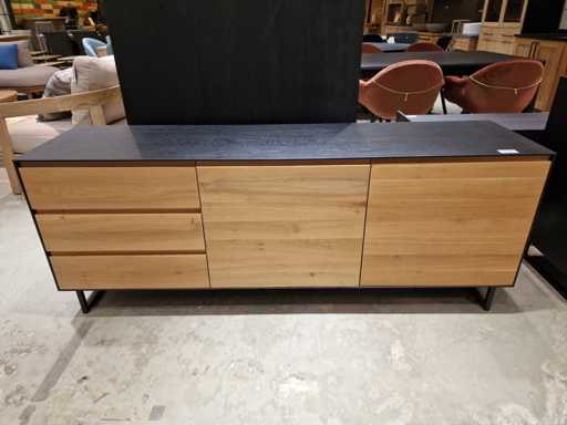 Castle-Line Buffet en chêne Alexi 180 x 46 x H69cm Basse 2 portes - 3 tiroirs