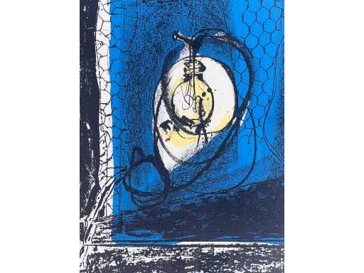 Paul Rebeyrolle - colour lithograph - framed - low setting