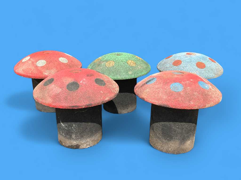 Playground mushroom 45x45cm (5x)