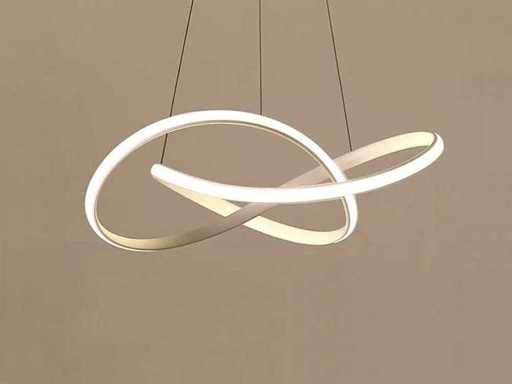 3 x Infinity LED design armatuur zilver