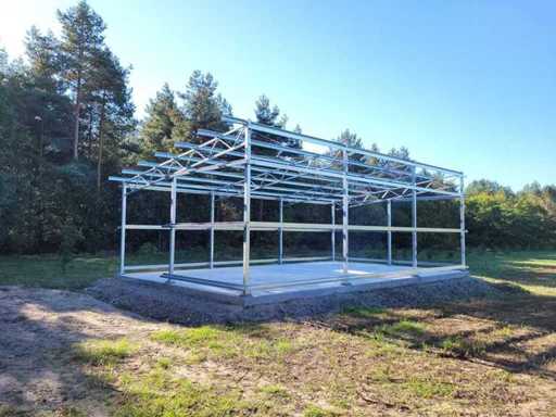 Steel, halls construction and profiles