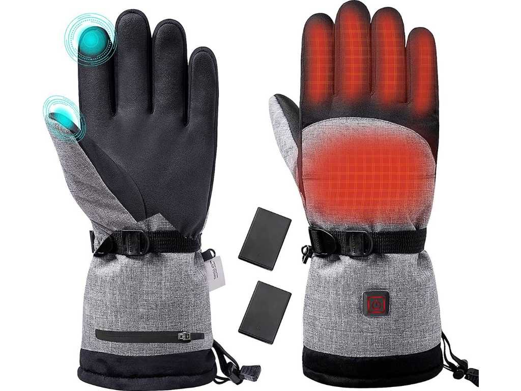 2 pairs of heated gloves 5000 mAh